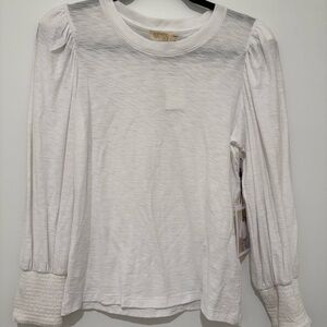 Nation LTD Loren smocked cuff Top